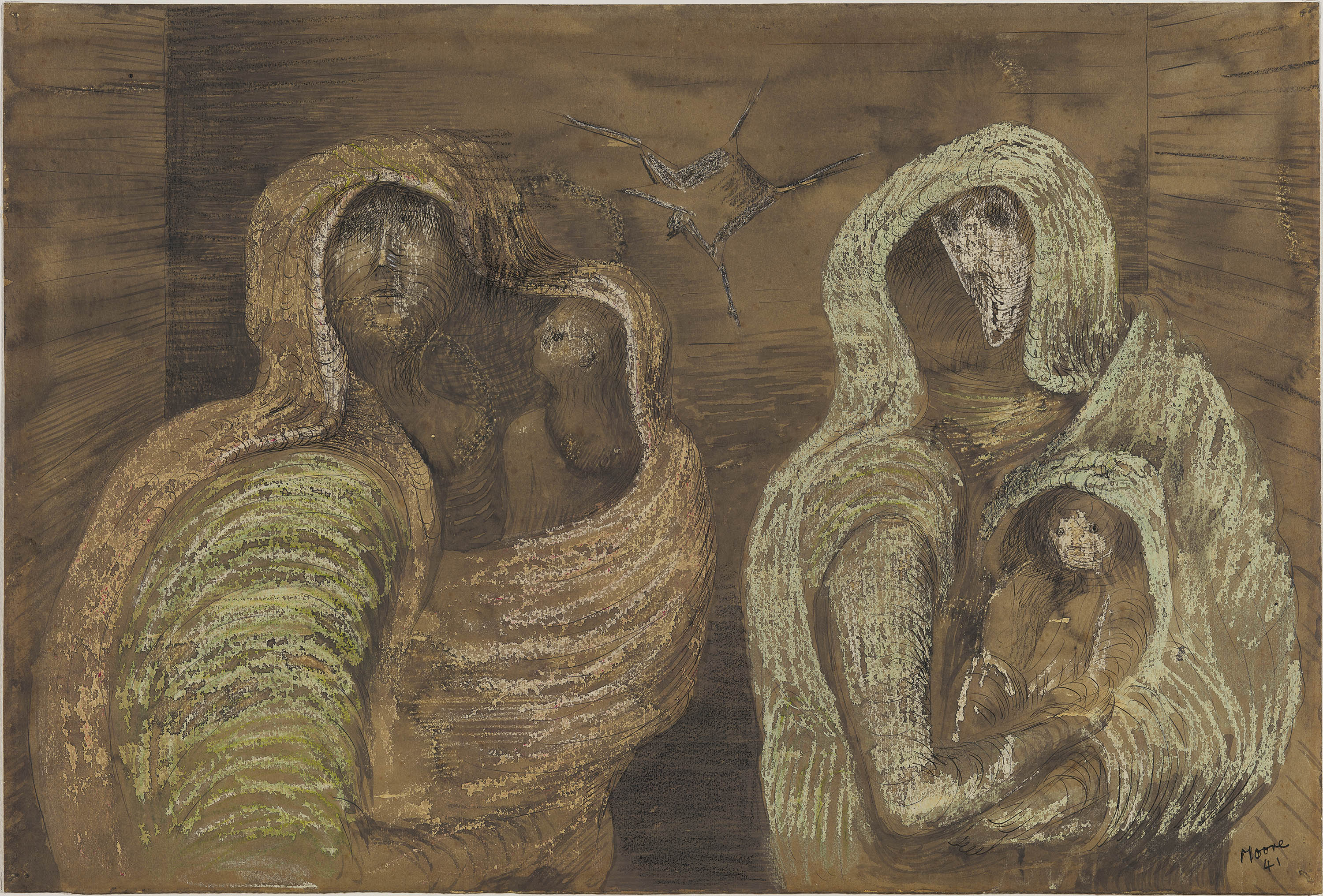 HENRY MOORE、Mother and Child Mother and Child – Works – The Henry Moore Artwork Catalogue